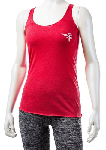 Racerback Tank Top Small logo - Ladies Clothing - Prevail Empire